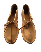 Ballerina Brown Moosehide - Soft and Supple Womens Slippers - Quetzal Artisan