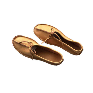 Ballerina Brown Moosehide - Hiawatha Slippers - Soft & Supple - Quetzal Artisan