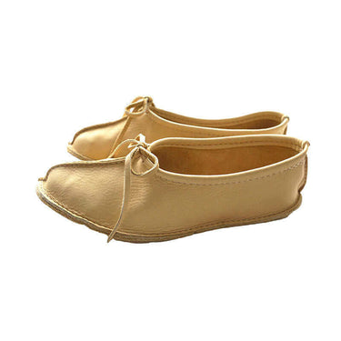 Ballerina Cream Mooshide - Soft and Supple Hiawatha Slippers - Quetzal Artisan