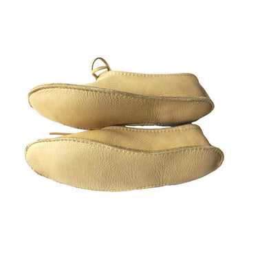 Ballerina Cream Mooshide - Soft and Supple Hiawatha Slippers - Quetzal Artisan