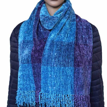 Bamboo Scarf Celestial Blue - Organic Bamboo - Mooi & Fairtrade - Quetzal Artisan