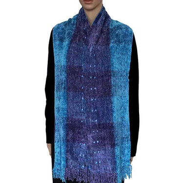Bamboo Scarf Celestial Blue - Organic Bamboo - Mooi & Fairtrade - Quetzal Artisan