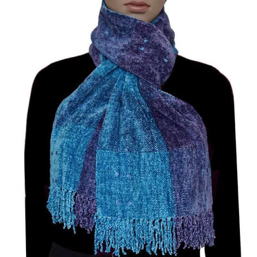 Bamboo Scarf Celestial Blue - Organic Bamboo - Mooi & Fairtrade - Quetzal Artisan