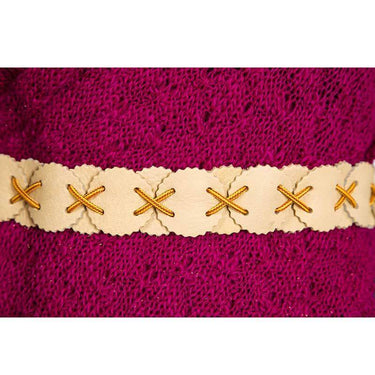 Belt Natural Mooshide - Pretty & Supple - Handmade in Canada - Quetzal Artisan