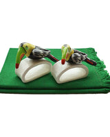 Black Toucan Napkin Rings - Set of 2 with Cotton Napkins - Quetzal Artisan