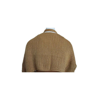 Bolero Scarf Mustard - Knitted Necklace - Stylish and Warm - Quetzal Artisan