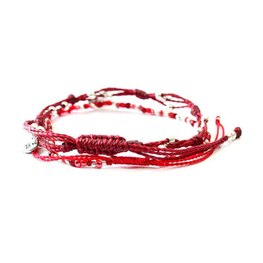 Bracelet Red Smile - 2 strands - Beautiful and Fairtrade - Quetzal Artisan