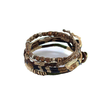 Bracelet Earth Brown - For Men - Handmade and Fairtrade - Quetzal Artisan