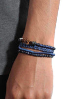 Bracelet Earth Blue - For Men - Beautiful and Fairtrade - Quetzal Artisan