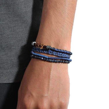 Bracelet Earth Blue - For Men - Beautiful and Fairtrade - Quetzal Artisan
