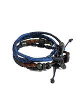 Bracelet Earth Blue - For Men - Beautiful and Fairtrade - Quetzal Artisan