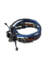 Bracelet Earth Blue - For Men - Beautiful and Fairtrade - Quetzal Artisan