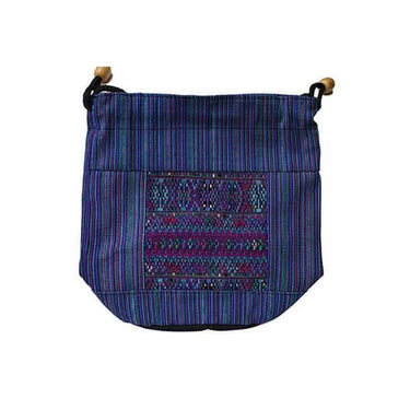 Bucket Bag Blue - Handmade and Fairtrade - Quetzal Artisan