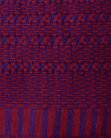 Cotton Poncho Red Blue - Ecofriendly Summer Tunic - Fairtrade Poncho - Quetzal Artisan