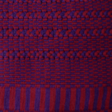 Cotton Poncho Red Blue - Ecofriendly Summer Tunic - Fairtrade Poncho - Quetzal Artisan