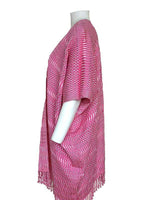 Pink Summer Poncho - Eco-friendly Fairtrade Cotton Tunic - Quetzal Artisan