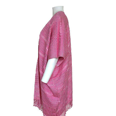 Cotton Poncho Rose - Natural Dyes, Ecofriendly & Fairtrade - Quetzal Artisan
