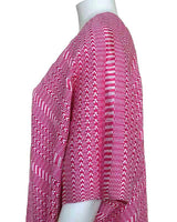 Pink Summer Poncho - Eco-friendly Fairtrade Cotton Tunic - Quetzal Artisan