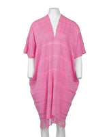 Pink Summer Poncho - Eco-friendly Fairtrade Cotton Tunic - Quetzal Artisan
