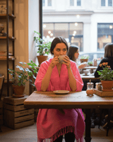 Pink Summer Poncho - Eco-friendly Fairtrade Cotton Tunic - Quetzal Artisan