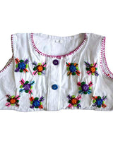 Cotton Dress Blue Flowers 4 - Age 1-2 years - Pretty & Fair - Quetzal Artisan