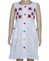 Cotton Dress Blue Ivy 8 - Age 2-3 - Lovely and Fairtrade - Quetzal Artisan