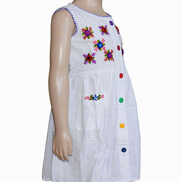 Cotton Dress Blue Ivy 8 - Age 2-3 - Lovely and Fairtrade - Quetzal Artisan