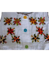 Cotton Dress Brown Flowers 4 - Age 1-2 years - Fairtrade - Quetzal Artisan