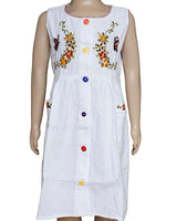 Cotton Dress Orange Butterfly 10 - Age 3-4 years - Fairtrade - Quetzal Artisan