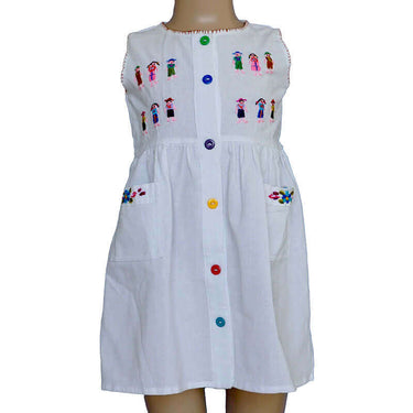 Cotton Dress Small Dolls 4 - Age 1-2 Years - Pretty and Fair - Quetzal Artisan