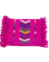 Deep Pink Coasters - Set of 2 - Cotton - Mayan Design - Fairtrade - Quetzal Artisan