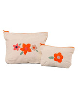 Eco Clutch Wild Flowers - Set with Portemonee - Fairtrade - Quetzal Artisan