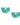 Fan Earrings Turquoise - Handmade and Fairtrade - Quetzal Artisan