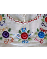 Girls Dress Daisy's cream 8 - Age 2-3 years - Fairtrade - Quetzal Artisan