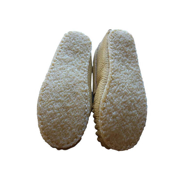 Girls Leather Moccasins - Hiawatha Traditional Native Shoes - Quetzal Artisan