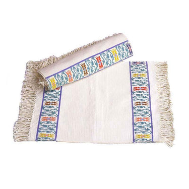 Happiness Placemats - Set of 6 Natural Cotton Table Mats - Quetzal Artisan