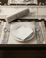 Happiness Placemats - Set of 6 Natural Cotton Table Mats - Quetzal Artisan