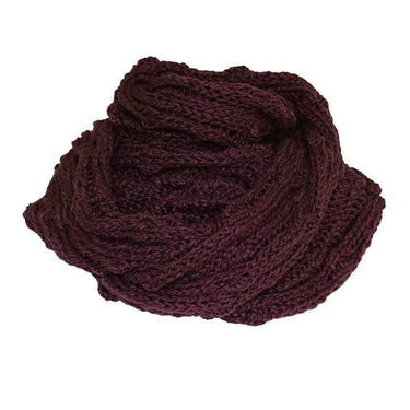 Infinity Scarf Aubergine - Organic Cotton - Stylish and Warm - Quetzal Artisan