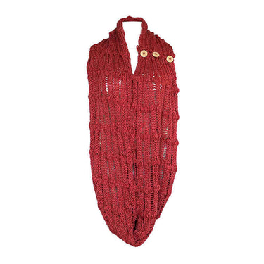 Infinity Scarf Coral - Organic Cotton - Elegant and Versatile - Quetzal Artisan
