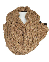 Infinity Scarf Natural Blush - Handmade of Organic Cotton - Quetzal Artisan