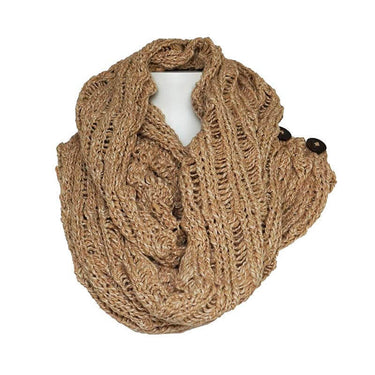 Infinity Scarf Natural Blush - Organic Cotton - Fashionable - Quetzal Artisan