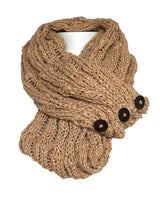 Infinity Scarf Natural Blush - Handmade of Organic Cotton - Quetzal Artisan