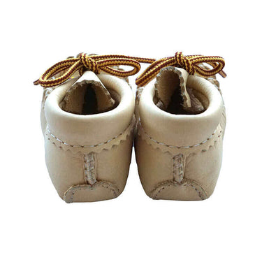 Kids Moccasins Natural -Hiawatha Slippers - Baby & Toddler - Quetzal Artisan