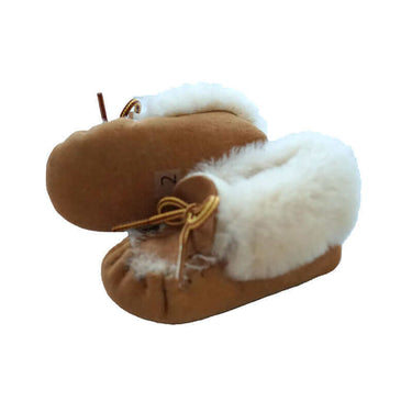 Kids Sheepskin Moccasins - Hiawatha Slippers Baby & Toddler - Quetzal Artisan