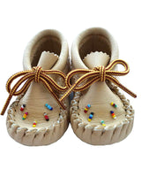 Kids Beaded Moccasins - Baby and Toddler Mooshide Slippers - Quetzal Artisan