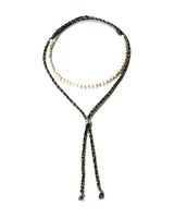 Men Necklace Green Cream - Handmade, Beautiful and Fairtrade - Quetzal Artisan