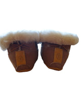 Men Sheepskin Moccasin Boots - Handmade Warm House Slippers - Quetzal Artisan