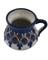 Mug Blue with Small Saucer - Handmade - Lovely and Fairtrade - Quetzal Artisan