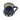 Mug Blue with Small Saucer - Handmade of Stoneware Fairtrade - Quetzal Artisan