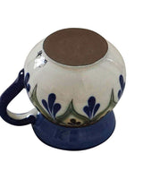 Mug Green with Small Saucer - Stoneware - Handmade and Fair - Quetzal Artisan